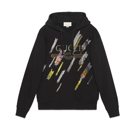 sweatshirt with gucci logo and shooting stars|gucci inspired sweatshirt.